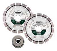 Metabo Accessoires Set: 2x Diamant slijpschijf | Ø 125x22,23mm | "UP" | 1x Snelspanmoer 630800000 - 628582000