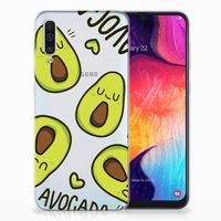 Samsung Galaxy A50 Telefoonhoesje met Naam Avocado Singing