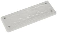 Trelleborg MH-24 F 19-1 LIGHT GREY UL94 V-0 IP65 | TPE | Schroefdoorvoerplaat TPE grijs 1 stuk