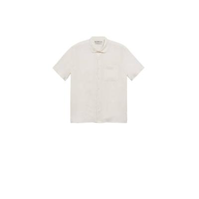Mango Man regular fit overhemd naturel wit