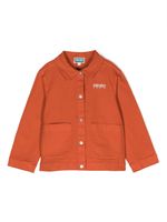 Kenzo Kids veste en toile à imprimé tigre - Orange