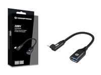 CONCEPTRONIC ABBY19B USB-C 90° schuin naar USB-A OTG-adapter, 10 Gbit/s, USB 3.2 Gen 2