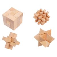 Small Foot Houten Breinpuzzels, Set van 4 - thumbnail