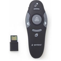 Gembird *Wireless presenter with laser pointer 660 nm 10 m Zwart