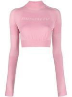 MISBHV haut Stretch Sport à coupe crop - Rose - thumbnail