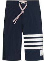 Thom Browne short de bain à détails rayés - Bleu