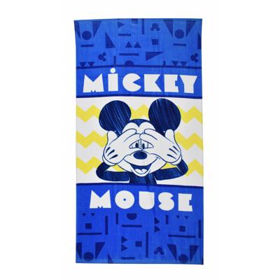 Disney Badlaken Mickey Junior 70 X 140 Cm Katoen Blauw/geel