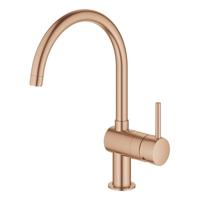 GROHE Minta Keukenkraan - hoog - draaibare ronde uitloop - warm sunset geborsteld 32917DL0