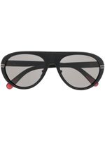 Moncler Eyewear lunettes de soleil Navigaze à monture pilote - Noir - thumbnail