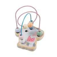 Jouéco kralenbaan The Wildies Family - olifant hout 12,5 cm