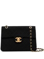 CHANEL Pre-Owned sac porté épaule Jumbo Classic Flap (1991-1994) - Noir