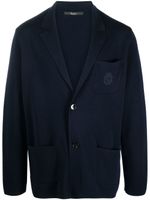 Billionaire blazer en maille à simple boutonnage - Bleu