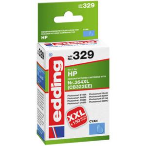 Edding Inktcartridge vervangt HP 364XL, CB323EE Compatibel Cyaan EDD-329 18-329