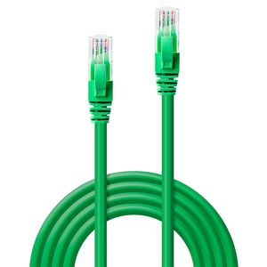 LINDY 48048 RJ45 Netwerkkabel, patchkabel CAT 6 U/UTP 2.00 m Groen Snagless 1 stuk(s)