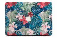 Lunso MacBook Pro 13 inch (2016-2019) cover hoes - case - Tropical Leaves red