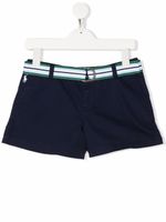 Ralph Lauren Kids short à ceinture rayée - Bleu - thumbnail