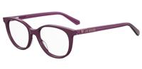 MOSCHINO Love MOL543/TN bril, pruim, 46, uniseks, kinderen, Plum, 46