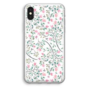 Sierlijke bloemen: iPhone XS Transparant Hoesje