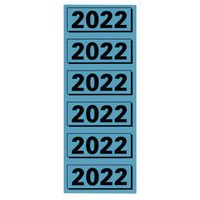 Rugetiket Elba 2022 57x25mm blauw - thumbnail