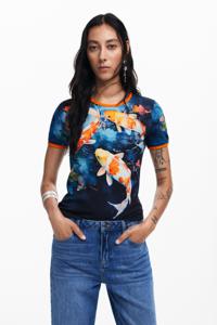 Koi T-shirt - BLUE - S