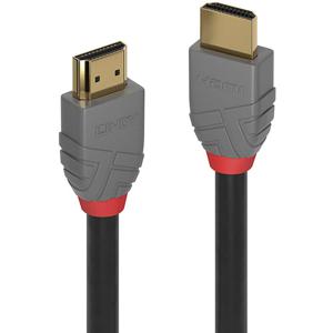 LINDY 36961 HDMI-kabel HDMI Aansluitkabel HDMI-A-stekker, HDMI-A-stekker 0.50 m Zwart 4K UHD