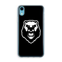 Angry Bear (black): iPhone XR Transparant Hoesje