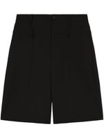 AMBUSH short à taille double en laine vierge - Noir