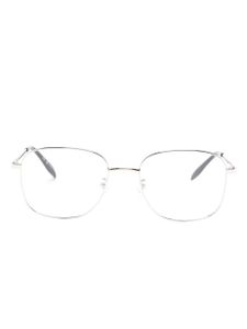 Alexander McQueen Eyewear lunettes de vue à monture carrée - Argent