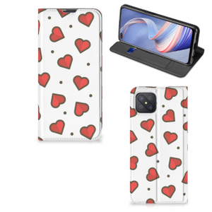 OPPO Reno4 Z 5G Hoesje met Magneet Hearts