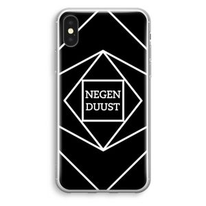 Negenduust geometrisch: iPhone X Transparant Hoesje