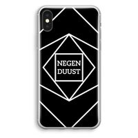 Negenduust geometrisch: iPhone X Transparant Hoesje