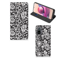 Xiaomi Redmi Note 10 4G | 10S | Poco M5s Smart Cover Black Flowers