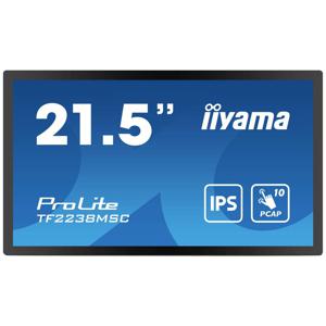 Iiyama 21,5 Bonded PCAP Touchscreen monitor Energielabel: D (A - G) 54.6 cm (21.5 inch) 1920 x 1080 Pixel 16:9 5 ms HDMI, DisplayPort, USB 3.1 Gen 1 IPS LED