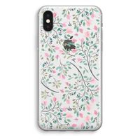 Sierlijke bloemen: iPhone XS Transparant Hoesje