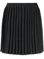 Claudie Pierlot mélange-effect pleated knit skirt - Gris