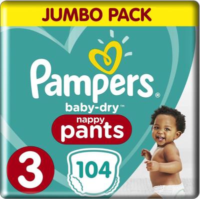 Pampers Baby Dry Maat 3- 104 stuks