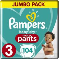 Pampers Baby Dry Maat 3- 104 stuks