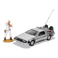 Back To The Future Diecast Model 1/36 Delorean And Doc Brown Figure