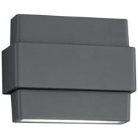 LED Tuinverlichting - Wandlamp Buitenlamp - Trion Padony Up and Down - 9W - Warm Wit 3000K - Waterdicht IP54 - Mat Antraciet - Aluminium