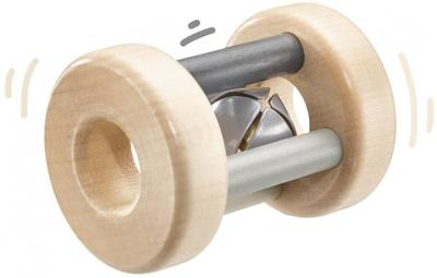 Selecta Spielzeug rammelaar jongens 7 cm hout naturel/ Selecta Spielzeug rammelaar jongens 7 cm hout naturel/