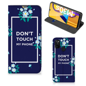 Samsung Galaxy M30s | M21 Design Case Flowers Blue DTMP