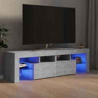 Tv-meubel met LED-verlichting 140x35x40 cm betongrijs