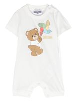 Moschino Kids barboteuse à imprimé graphique - Blanc