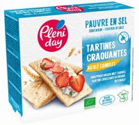 Pleniday Knapperige volkorencrackers zoutarm bio (150 gr)