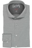 Pure Functional Slim Fit Jersey shirt grijs, Gestreept