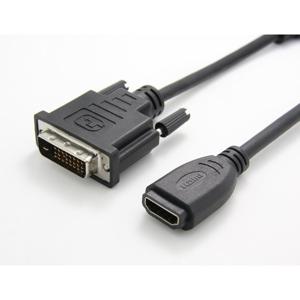 Value 12.99.3116 DVI-kabel DVI / HDMI Adapterkabel DVI-D 24+1-polige stekker, HDMI-A-bus 0.15 m Zwart