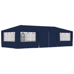 Partytent met zijwanden professioneel 90 g/m 4x9 m blauw