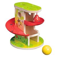 Hape E0508 Jungle Press and Slide - Wooden Toy for Toddlers