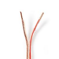 Speaker-Kabel | 2x 4,00 mm2 | 15,0 m | Op Rol | Transparant - thumbnail