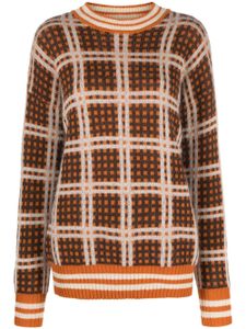 Marni pull à carreaux - Orange